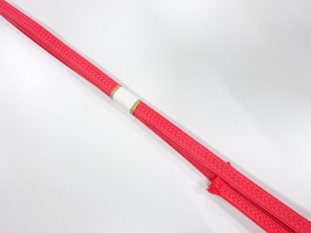 未使用品　正絹　帯留め用　手組三分紐